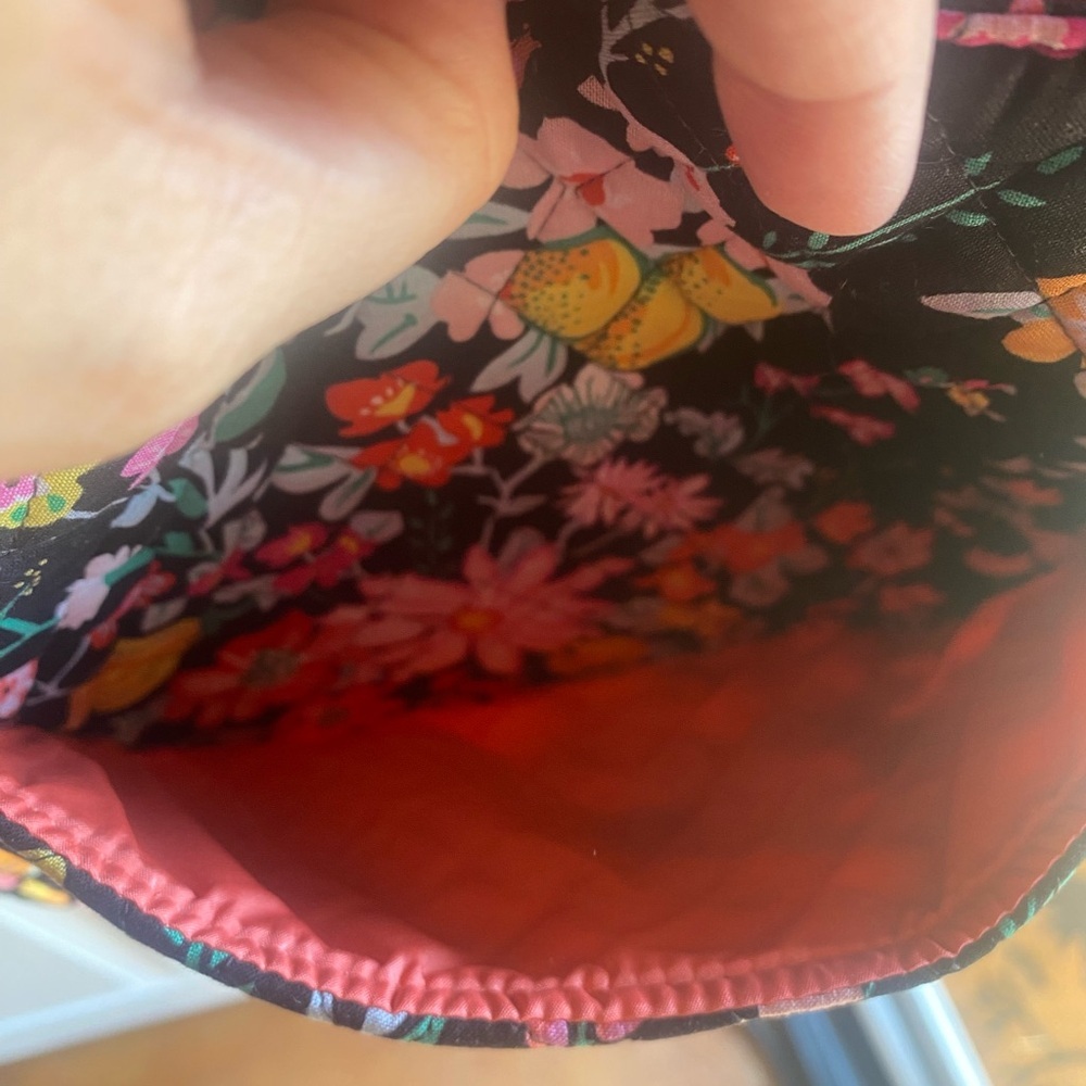 Vera Bradley Tangerine Twist Crossbody Messenger Bag Quilted Floral Colorful - Picture 5 of 12